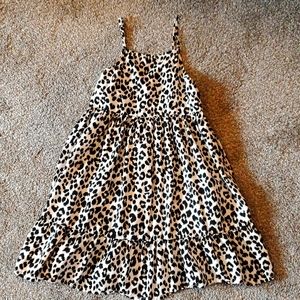 Old Navy Leopard Print Dress Girls Size 5T